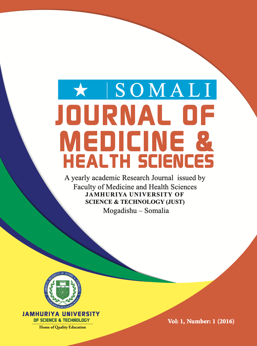 					View Vol. 1 No. 1 (2016): Somali Journal of Medicine & Health Sciences
				