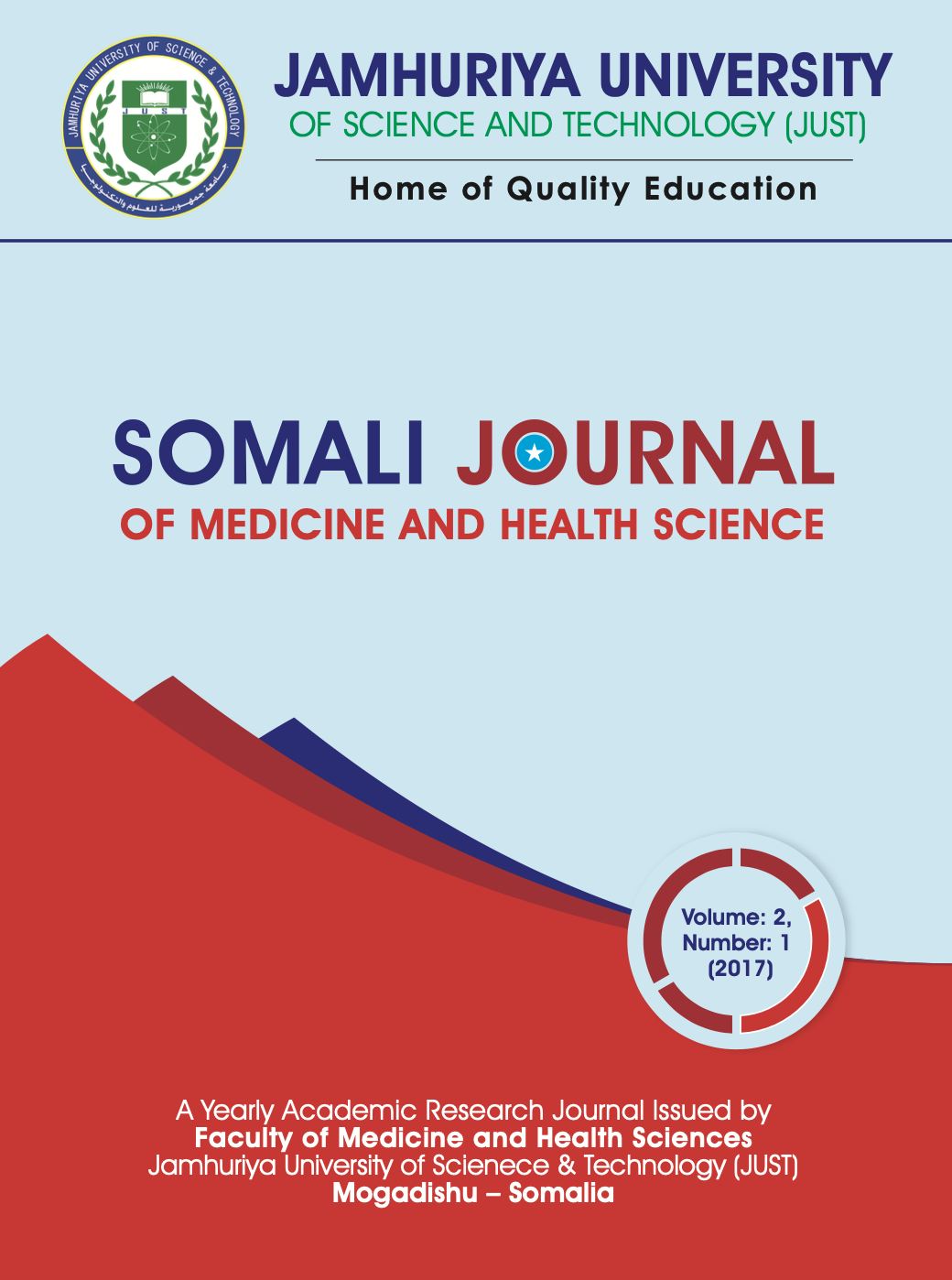 					View Vol. 2 No. 1 (2017): Somali Journal of Medicine & Health Sciences
				